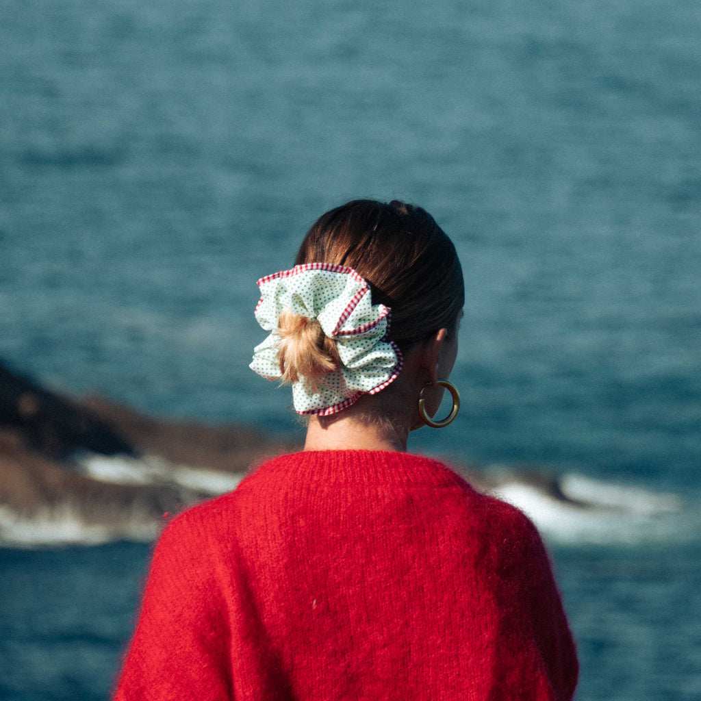 Chouchou Rosi - Pois blanc et rose