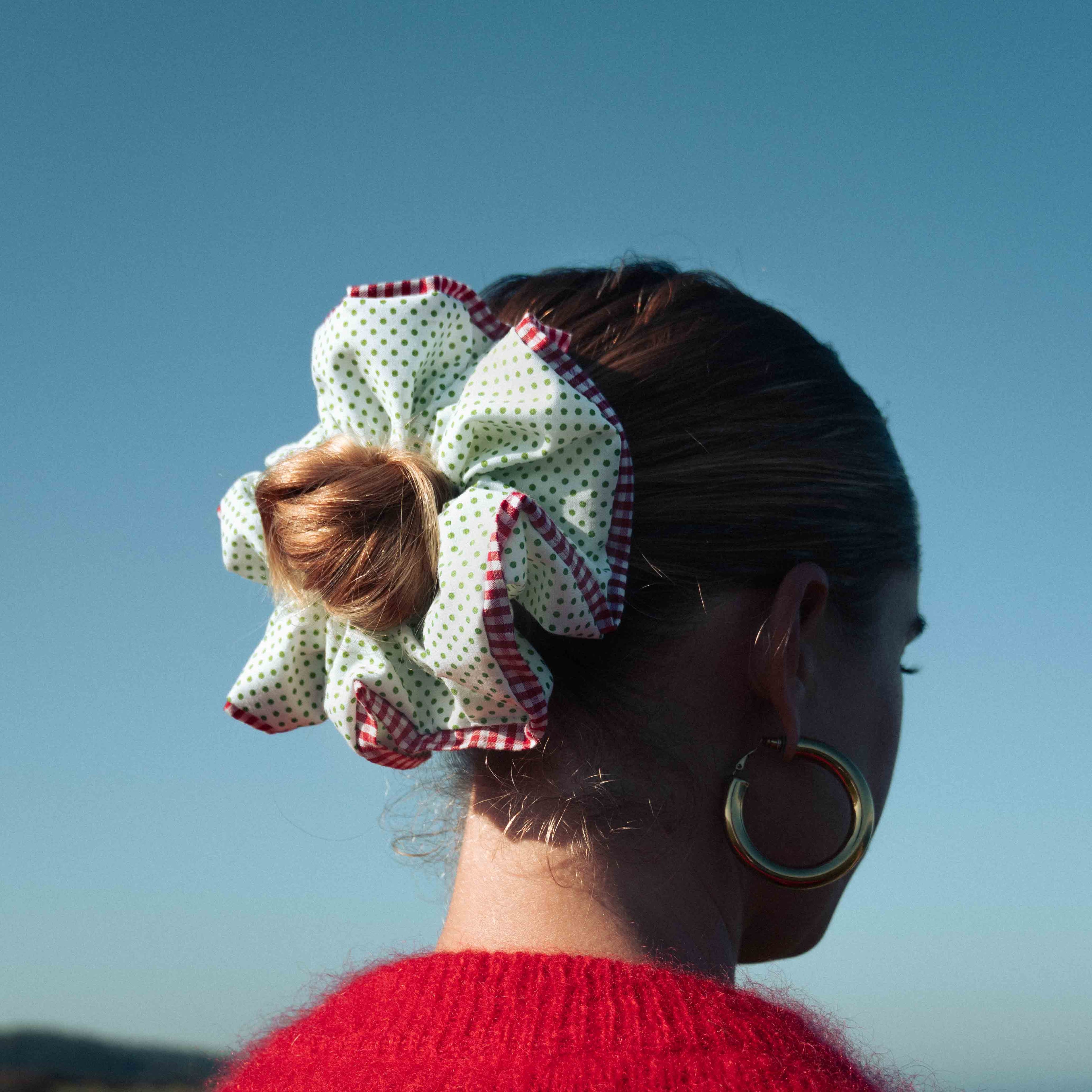 Chouchou Rosi - Pois blanc et rose