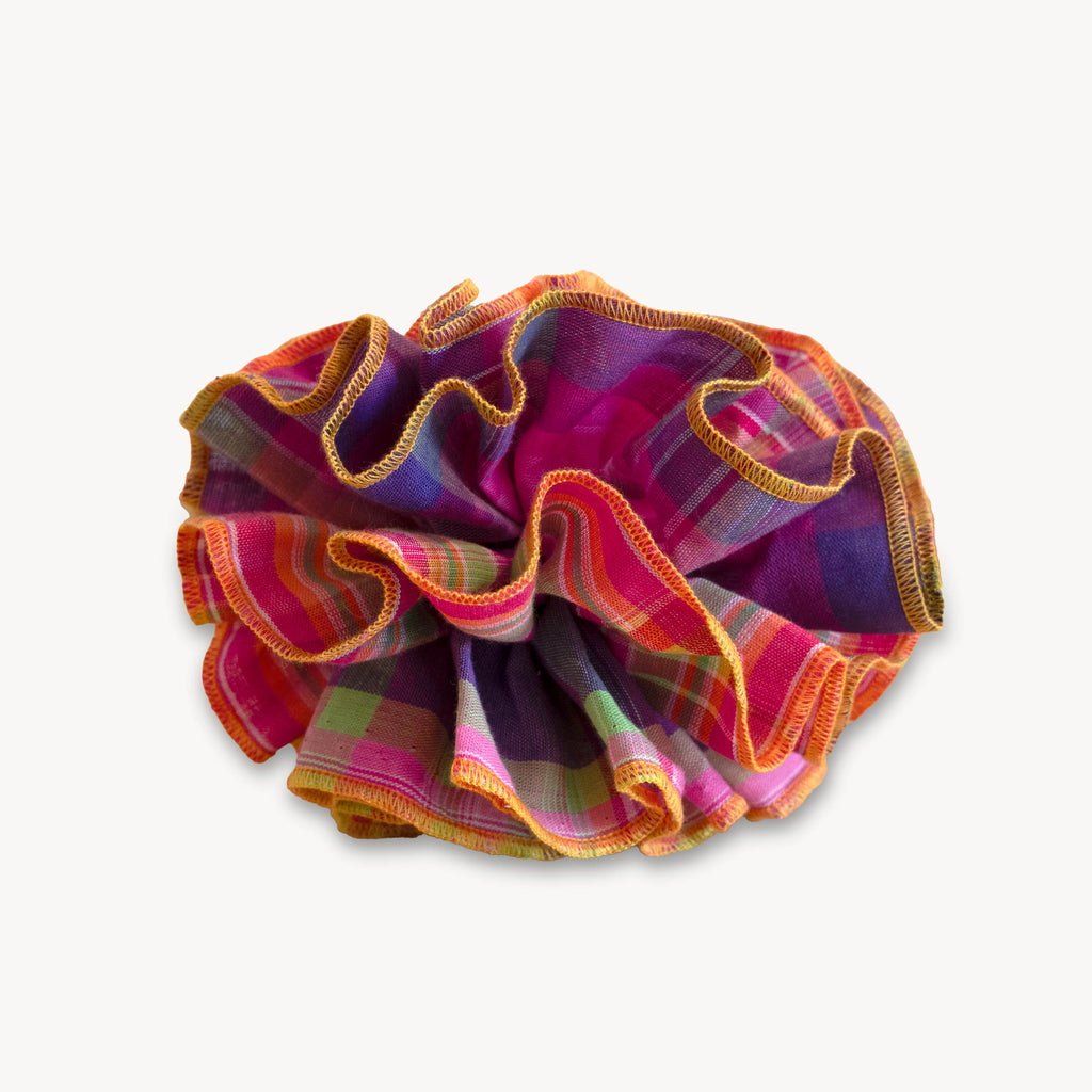 Chouchou Josie - Madras rouge et jaune