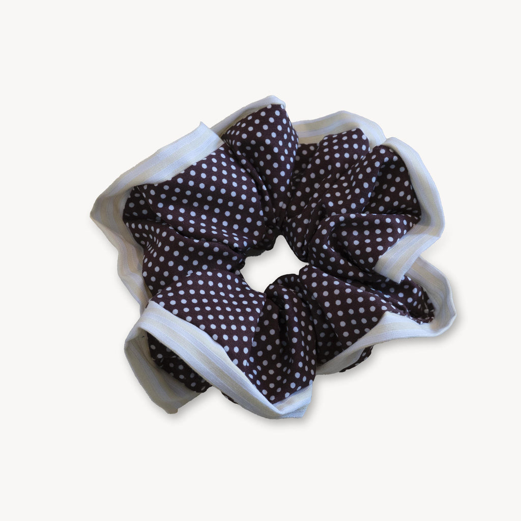 Chouchou Rosi - Pois violet et blanc