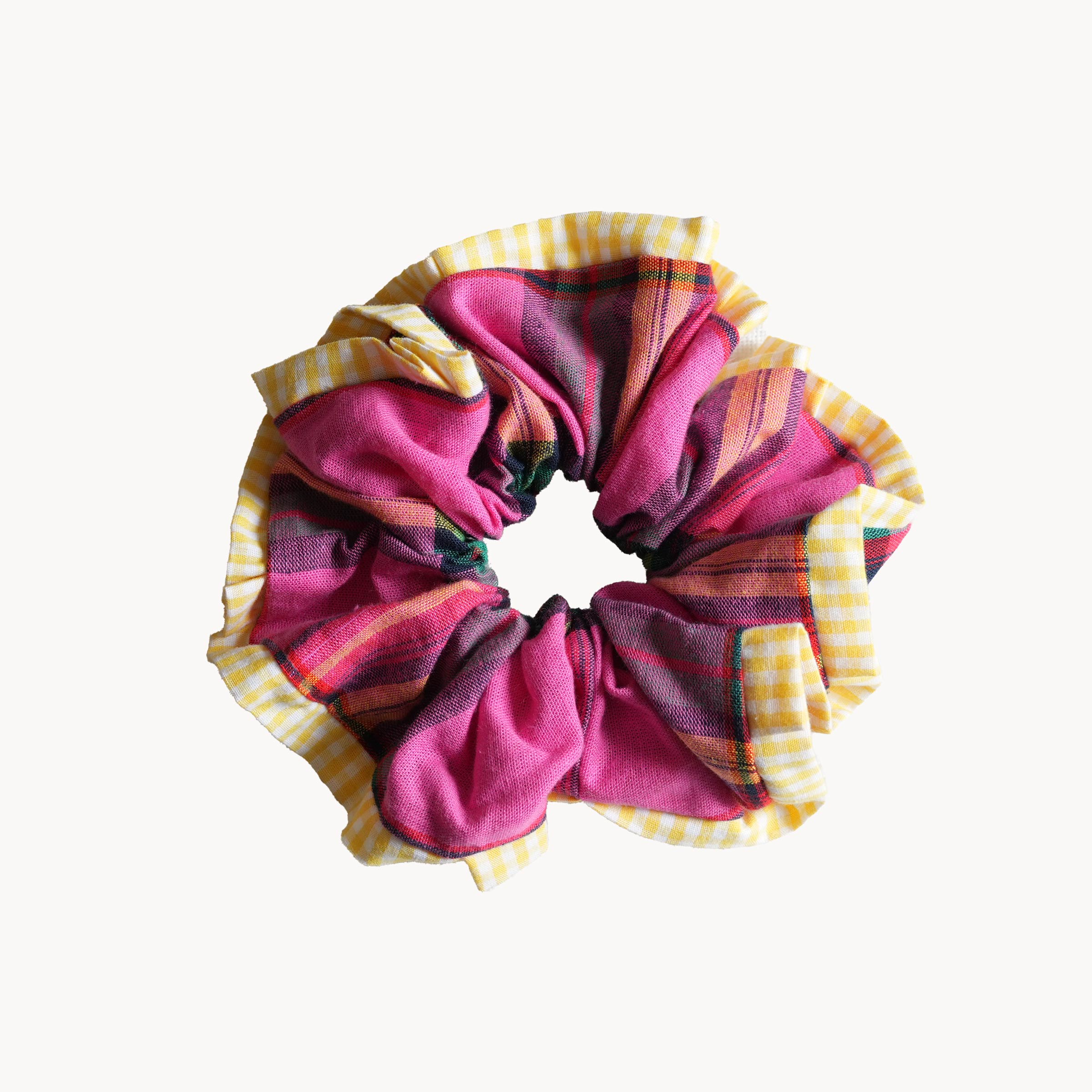 Chouchou Rosi - Madras rouge et jaune