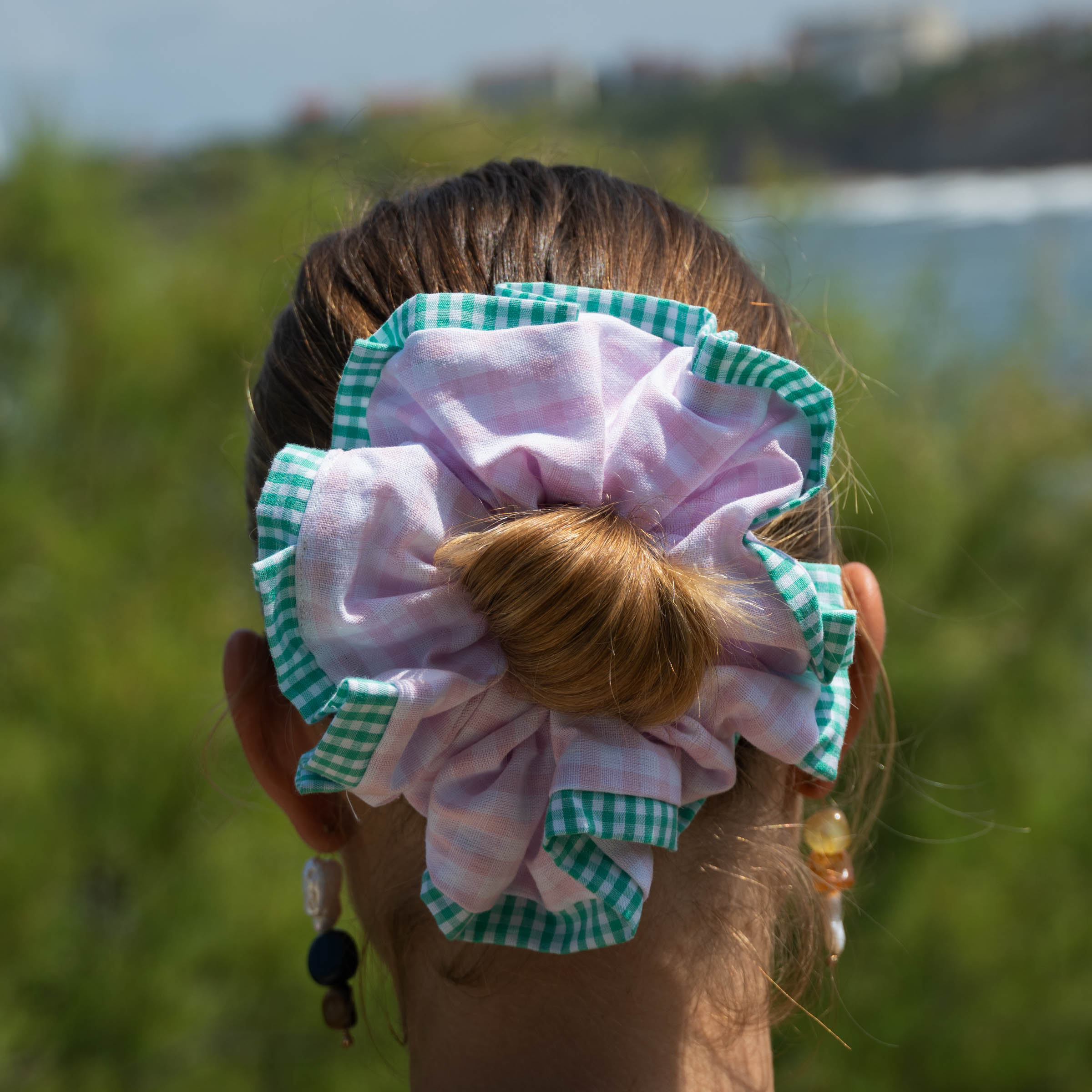 Chouchou Rosi - rose et vert