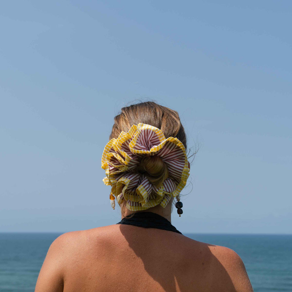 Chouchou Maxi Rosi - Rouge et jaune