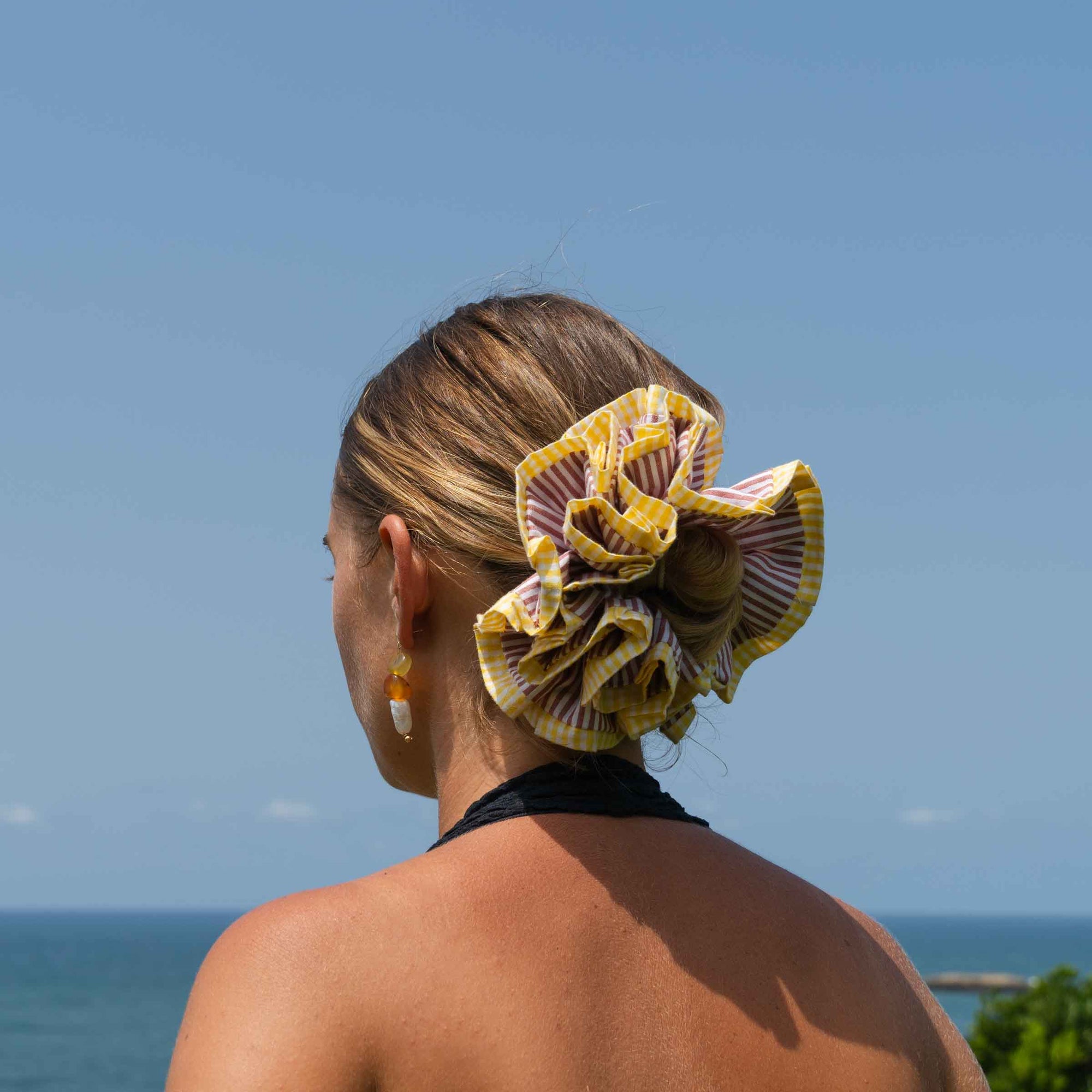 Chouchou Maxi Rosi - Rouge et jaune